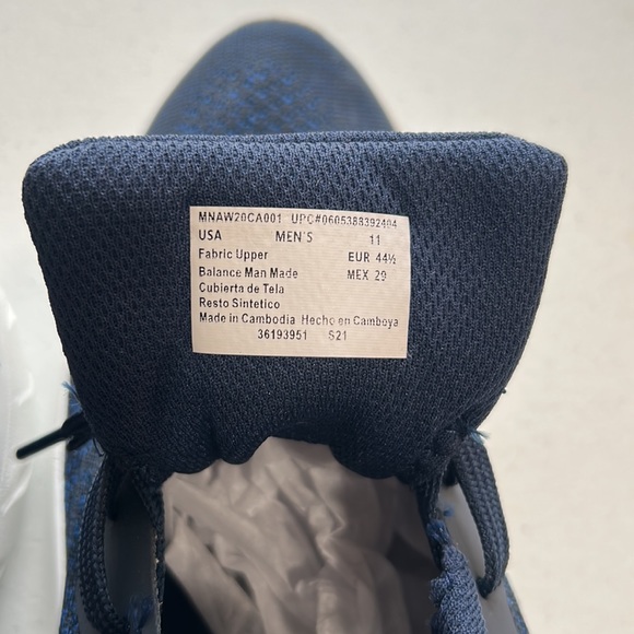 Athletic Works, NWOT, Memory Foam, Mens Navy Blue & Black Sneakers, Size 11 - Picture 6 of 7